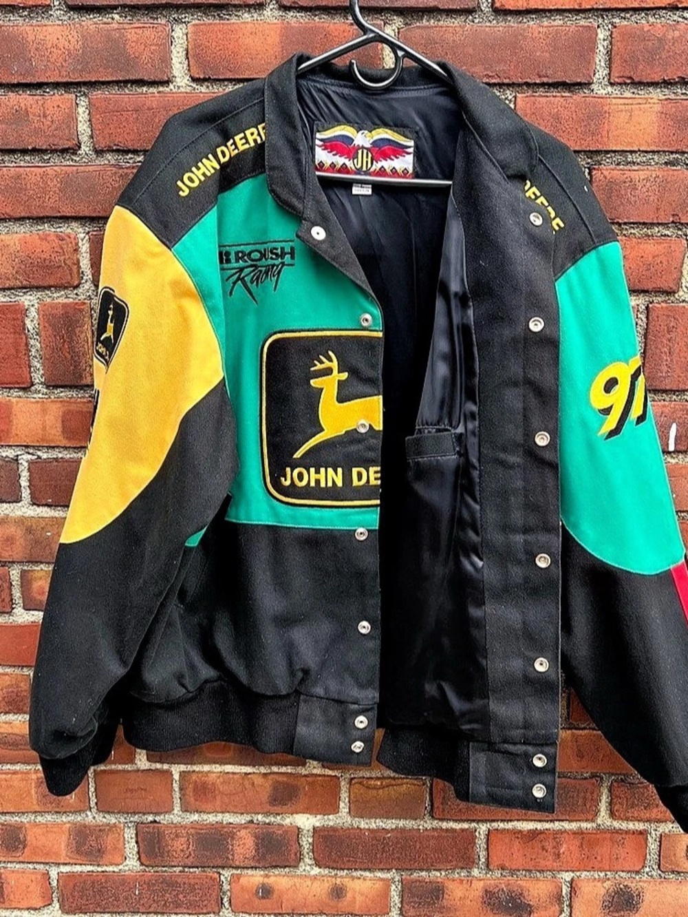 Vintage JH Design John Deere Motorsports Racing Jacket - Large - Picture 11 of 11